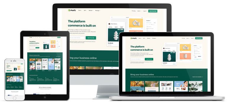 Shopify multi-screens